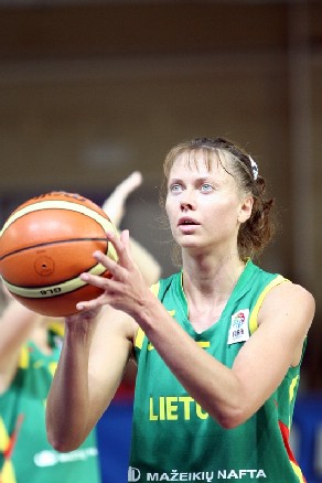 Lina Brazdeikyte, championne d'Europe il y a dix ans, en quarts de finale en 2007 (photo: Basquetebol.org/Ann Dee)