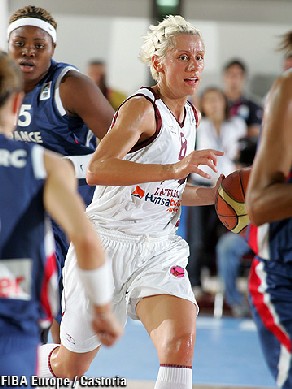 Gunta Basko emmène les Lettones dans le top 4 (photo: FIBAEurope/Castoria)