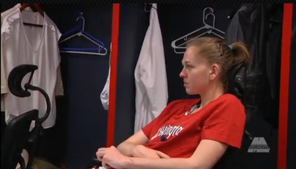 Emma Meesseman - Video: 'Access to the Mystics locker room'