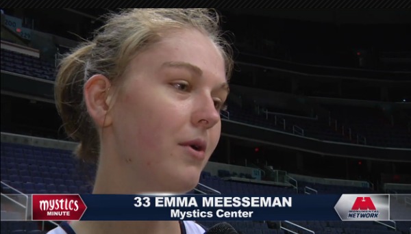 Emma Meesseman à l'interview - Mystics Minute
