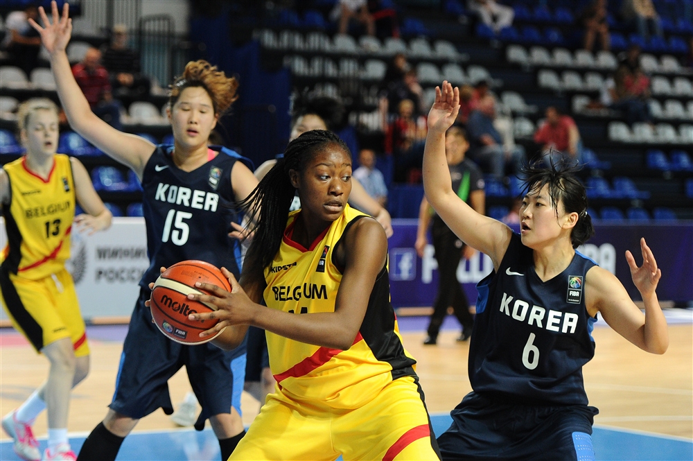 Belgium U19 vs Corée du Sud (FIBA.com)