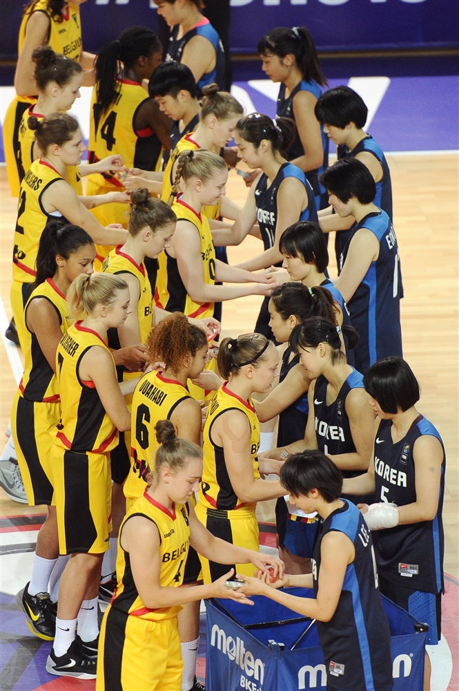 Belgium U19 vs Corée du Sud (FIBA.com)