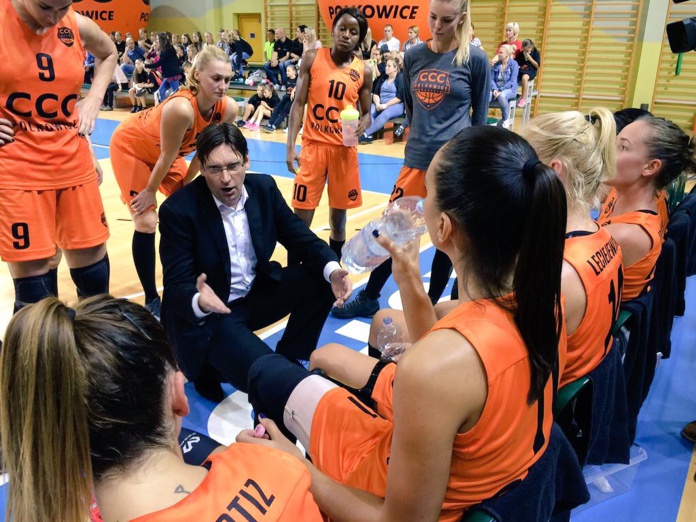 Noémie Mayombo en piste à Polkowice (photo: basketligakobiet.pl) Noémie Mayombo en piste à Polkowice (photo: basketligakobiet.pl)