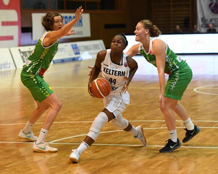 Manu Mayombo victorieuse avec Keltern (photo FIBA Michael Ripberger) Manu Mayombo victorieuse avec Keltern (photo FIBA Michael Ripberger)