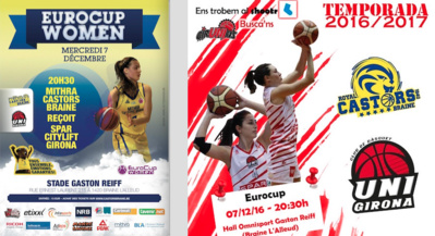 TV Live - Mithra Castors Braine vs Uni Girona (Esp) en Eurocup