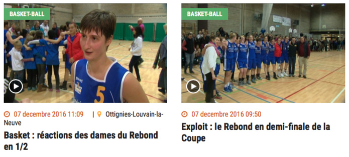 TV - Toutes les images et les réactions après la qualification du Rebond Ottignies en Coupe de Belgique