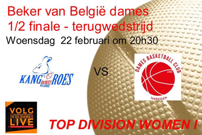 Coupe de Belgique - Les dates de Waregem/Kangoeroes sont connues Coupe de Belgique - Les dates de Waregem/Kangoeroes sont connues