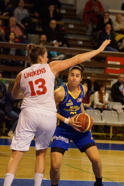 Kyara Linskens (Namur) face à Nikolina Milic (Braine) - Photo: Belfius Namur