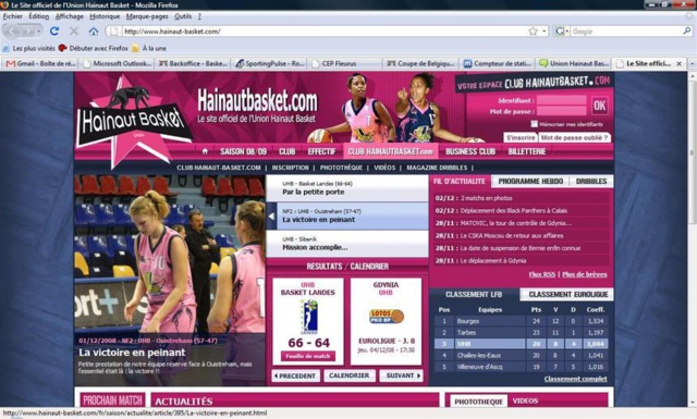 Le site de l'Union Hainaut Basket (Kathy Wambe) est ouvert Le site de l'Union Hainaut Basket (Kathy Wambe) est ouvert