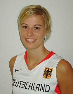 Alexandra Müller en visite en Belgique (photo: basketball-bund.de)