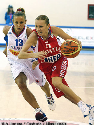Andja Jelavic, capitaine croate, de retour à Gospic (photo: FIBAEurope/Elisa Pozzo)