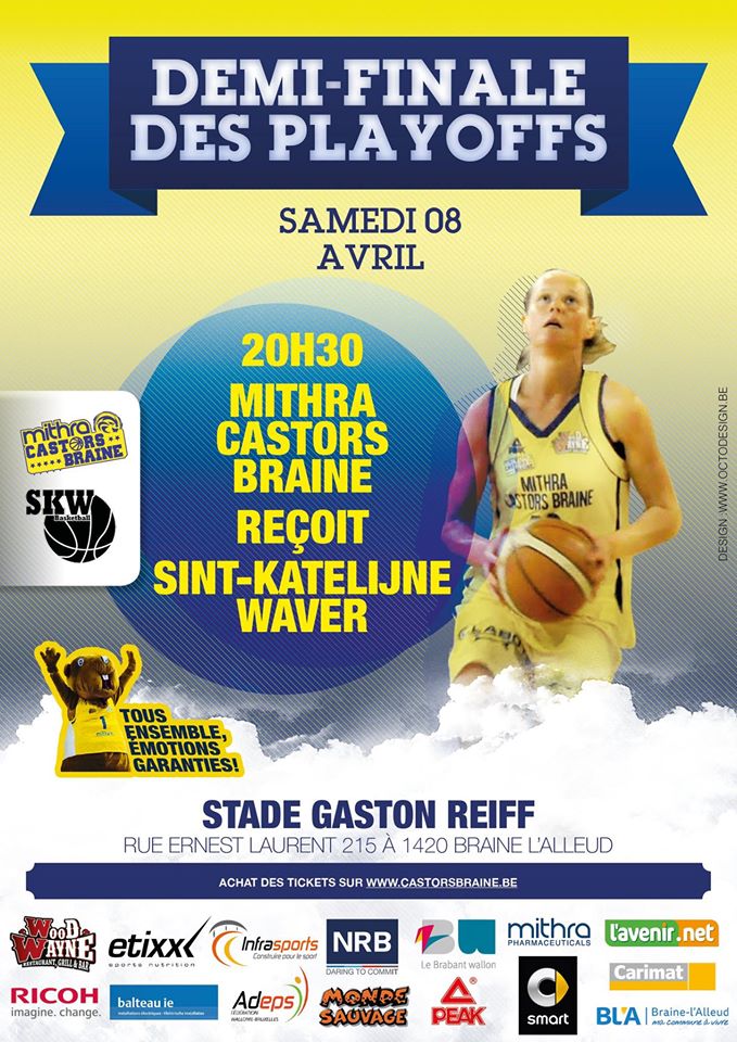 LIVE TV - Play-off - Mithra Castors Braine vs Sint-Katelijne-Waver