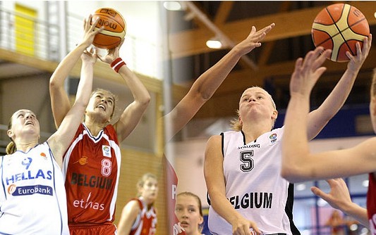 Sofie Hendrickx et Julie Van Loo, lauréats 2009 (photo: FIBA Europe)