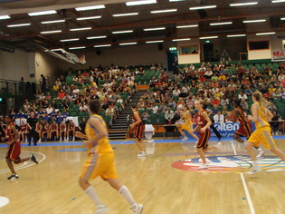 Portée par son public, la Suède prive les Belges des quarts (photo: S. Kovaleni) Portée par son public, la Suède prive les Belges des quarts (photo: S. Kovaleni)