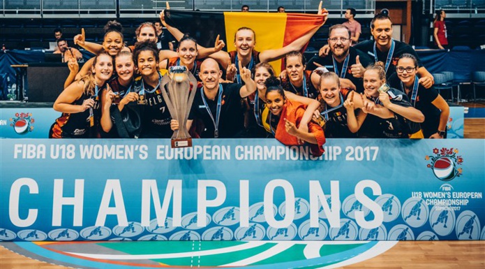Les U18 d'Arvid Diels sont devenues championnes d'Europe, Billie Massey MVP !