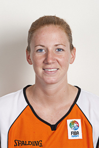 Emmelie Geraedts sous le maillot néerlandais (photo: basket.nl)