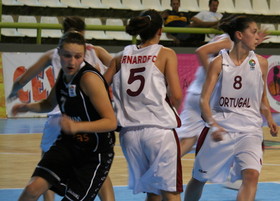 La Belgique battue par le Portugal (photos: www.womensbasketball-in-france.com)