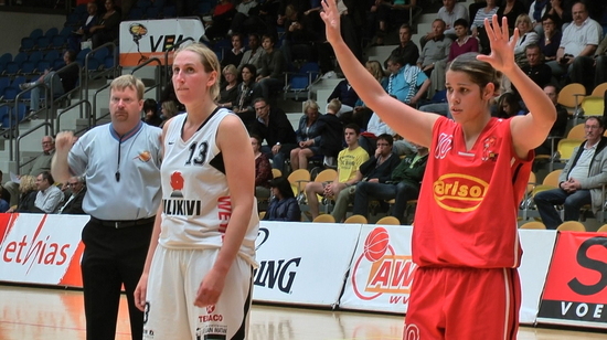 Evelien Maes (Tulikivi Deerlijk) et Virginie Michiels (Spirou Monceau) Evelien Maes (Tulikivi Deerlijk) et Virginie Michiels (Spirou Monceau)
