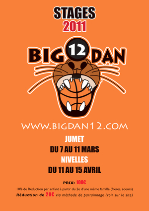 Gagnez un stage Big Dan du 7 au 11 mars à Jumet Gagnez un stage Big Dan du 7 au 11 mars à Jumet