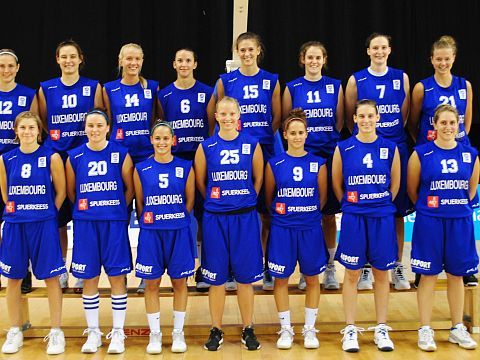 La sélection luxembourgeoise avec notamment Liz Schmitz qui connaît bien la salle Ballens (photo: FIBAEurope) La sélection luxembourgeoise avec notamment Liz Schmitz qui connaît bien la salle Ballens (photo: FIBAEurope)