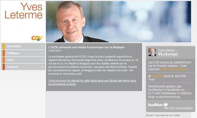 Basketfeminin.com 'twitté' par le Premier ministre Yves Leterme Basketfeminin.com 'twitté' par le Premier ministre Yves Leterme