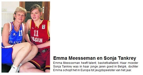 Emma Meesseman, Espoir européenne de l'année, maximum encore 1 ou 2 ans en Belgique Emma Meesseman, Espoir européenne de l'année, maximum encore 1 ou 2 ans en Belgique