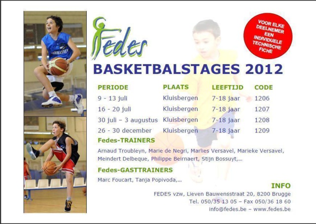 Les stages de la FEDES pour cet été et Noël 2012 Les stages de la FEDES pour cet été et Noël 2012