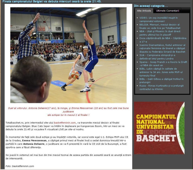 La Roumanie ne perd rien de la finale des play-off La Roumanie ne perd rien de la finale des play-off