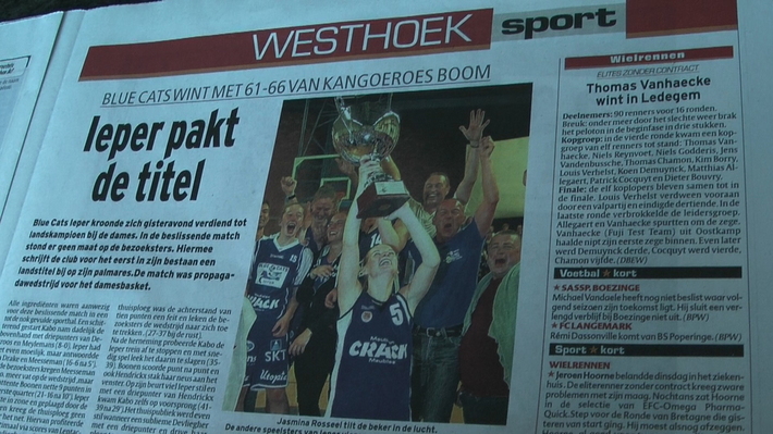 Crack Blue Cats Ieper, champion de Belgique 2011-12 ! Le buzz...