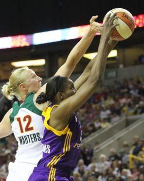 Ann Wauters en piste à Seattle (photo: http://seattletimes.nwsource.com)