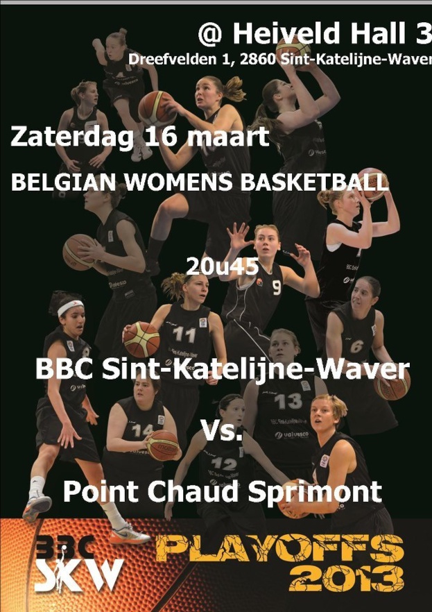 Quarts de finale de play-off - Sint-Katelijne-Waver face à Point Chaud Sprimont samedi Quarts de finale de play-off - Sint-Katelijne-Waver face à Point Chaud Sprimont samedi