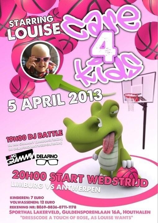 This Friday (19:00) "Care4Kids" at Houthalen. Fight against cancer! Be there!