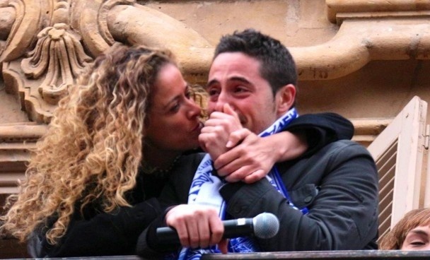 Salamanque, champion d'Espagne honoré sur la Plaza Mayor Salamanque, champion d'Espagne honoré sur la Plaza Mayor