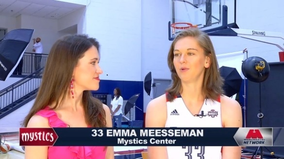 Une première video interview d'Emma Meesseman sous le maillot #33 des Mystics Une première video interview d'Emma Meesseman sous le maillot #33 des Mystics