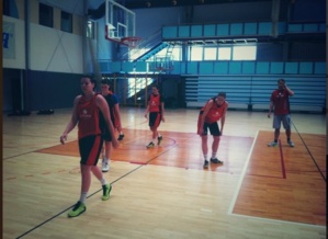 Les Slovènes sur leur lieu de stage (photo: kzs.si)