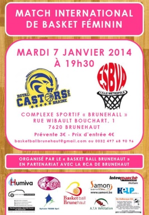 Villeneuve d'Ascq reçoit Castors Braine mardi à Brunehaut Villeneuve d'Ascq reçoit Castors Braine mardi à Brunehaut