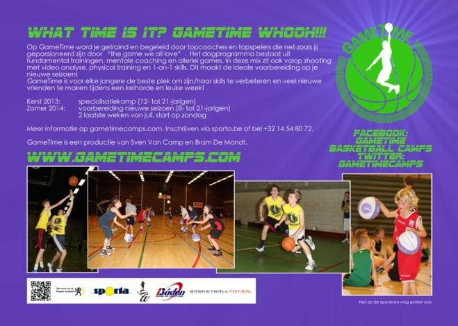 GameTime Basket-ball Camp présente de façon originale ses stages pour l'été GameTime Basket-ball Camp présente de façon originale ses stages pour l'été