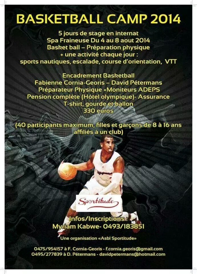 Stage en internat du 5 au 14 août à Spa-La Fraineuse Stage en internat du 5 au 14 août à Spa-La Fraineuse