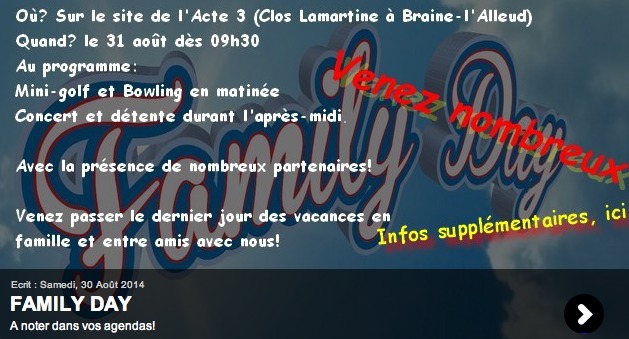 Castors Braine organise son Family Day dimanche