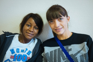 Noémie Mayombo avec Ana Radovic (photo: http://dinamo-guvd.ru)