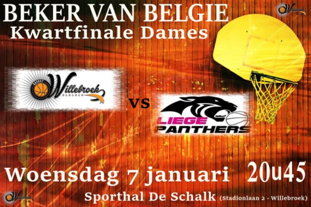 Coupe de Belgique - Basket Willebroek face à Liège Panthers pour une place en demi Coupe de Belgique - Basket Willebroek face à Liège Panthers pour une place en demi