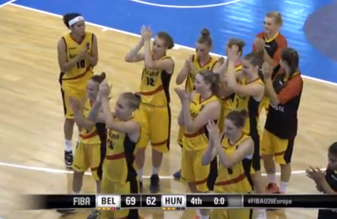 Euro U20 - Belle victoire contre la Hongrie 69-62 pour les Belges