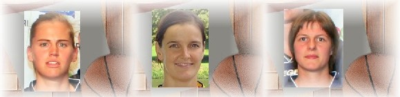 Inge Op de Beeck, 23 ans, 1m77 - Nele Deyaert, 28 ans, 1m86 - Elodie Billet, 25 ans, 1m65 Inge Op de Beeck, 23 ans, 1m77 - Nele Deyaert, 28 ans, 1m86 - Elodie Billet, 25 ans, 1m65