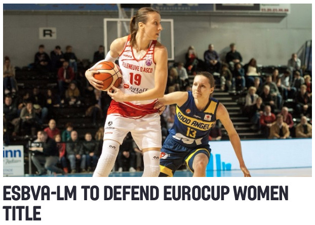 Une finale 100% française en Eurocup avec encore Villeneuve d'Ascq Une finale 100% française en Eurocup avec encore Villeneuve d'Ascq