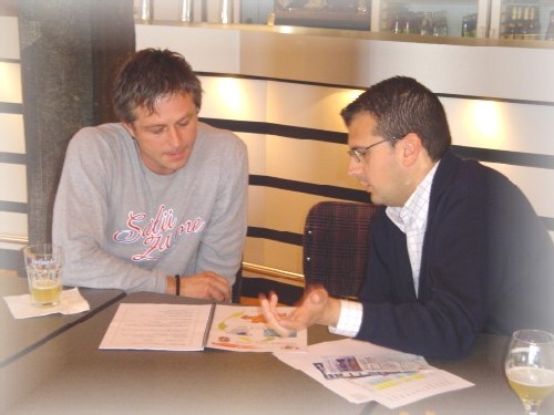 Jean-Rodoplhe Wuersduerfer (responsable des sélections de la fédération suisse) et Rafael Izquierdo Juarez (directeur de la fédération de Castilla y Leon)