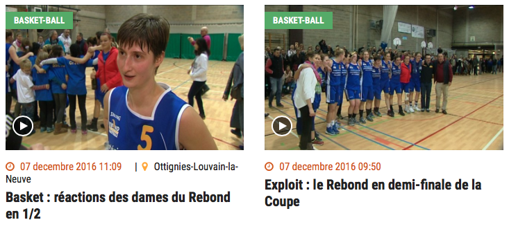 TV - Toutes les images et les réactions après la qualification du Rebond Ottignies en Coupe de Belgique