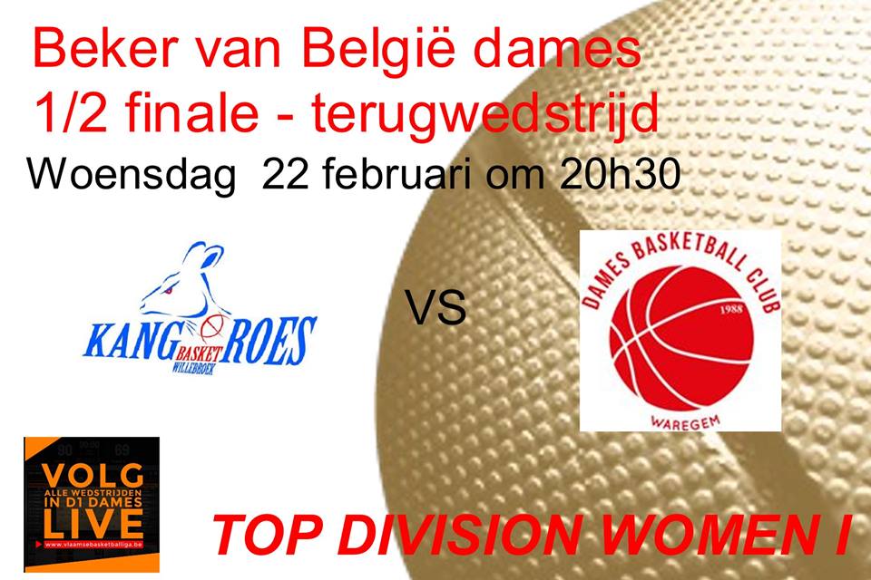 Coupe de Belgique - Les dates de Waregem/Kangoeroes sont connues