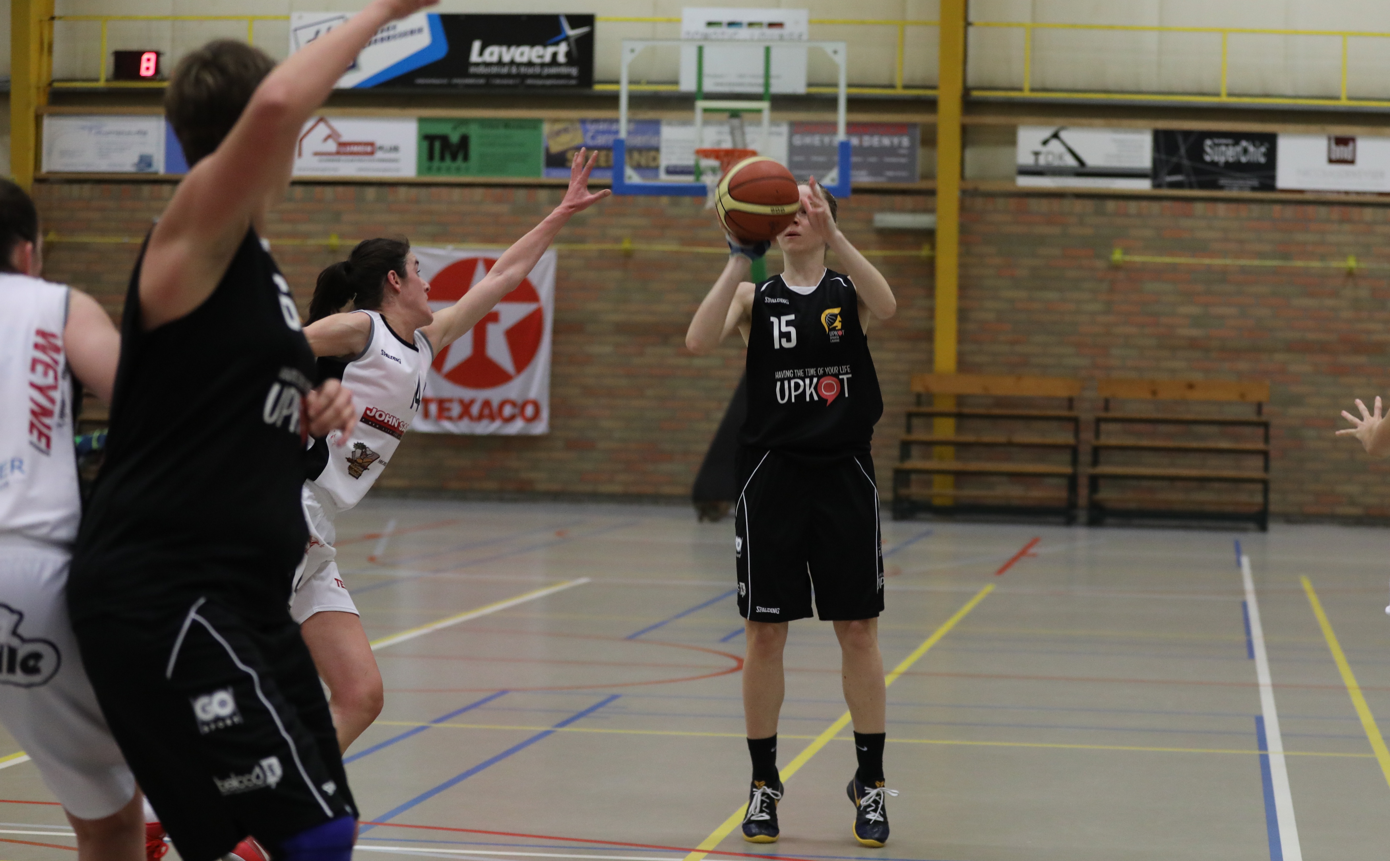 Kim Beeckmans avait la main chaude vendredi, 25pts, 7 sur 9 à 3 pts (photo: Eddy Lippens)