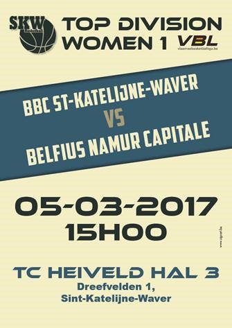 TV - Livestream - Le duel entre Sint-Katelijne-Waver et Belfius Namur