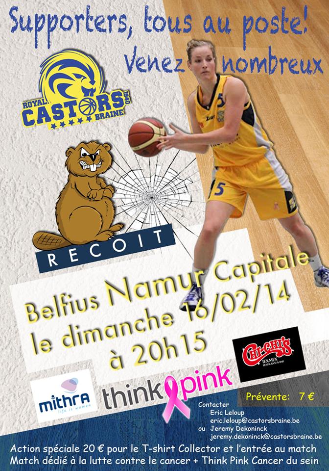 Live TV - Castors Braine / Belfius Namur (dès 20h00)